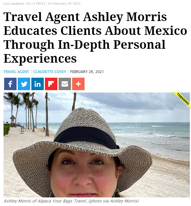 Travel Pulse Travel Agent Ashley Morris